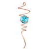 10" Copper Aqua Spiral Tail Wind Spinner Accesory