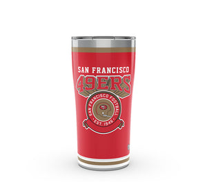 NFL® San Francisco 49ers Vintage 20 oz. Stainless Steel Insulated Tumbler With Slider Lid