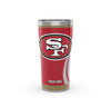 NFL® San Francisco 49ers Rush 20 oz. Stainless Steel Insulated Tumbler With Slider Lid